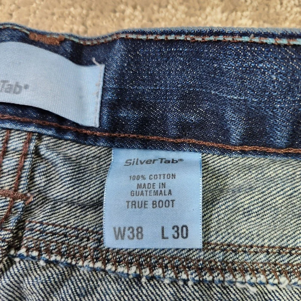Vintage Levis Silvertab Jeans Men 38x30 True Bootcut Baggy Distressed Y2K Boot